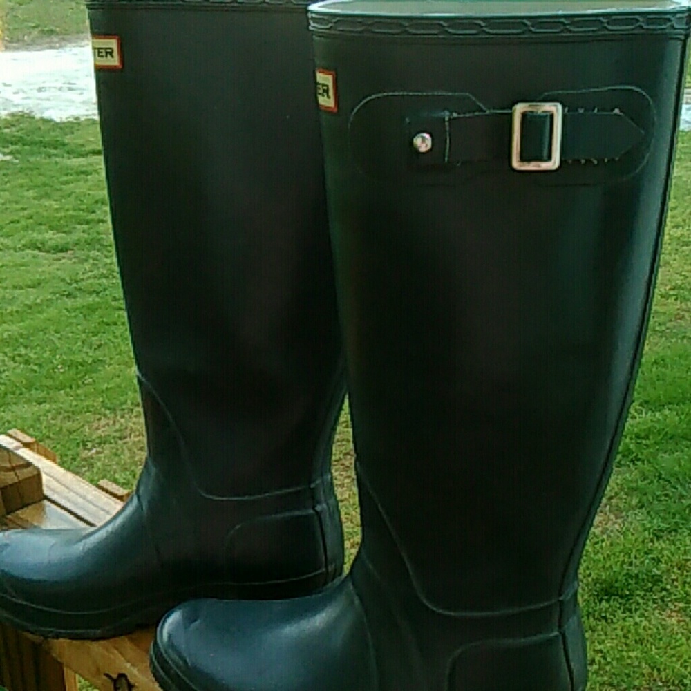 Navy Hunter rainboots